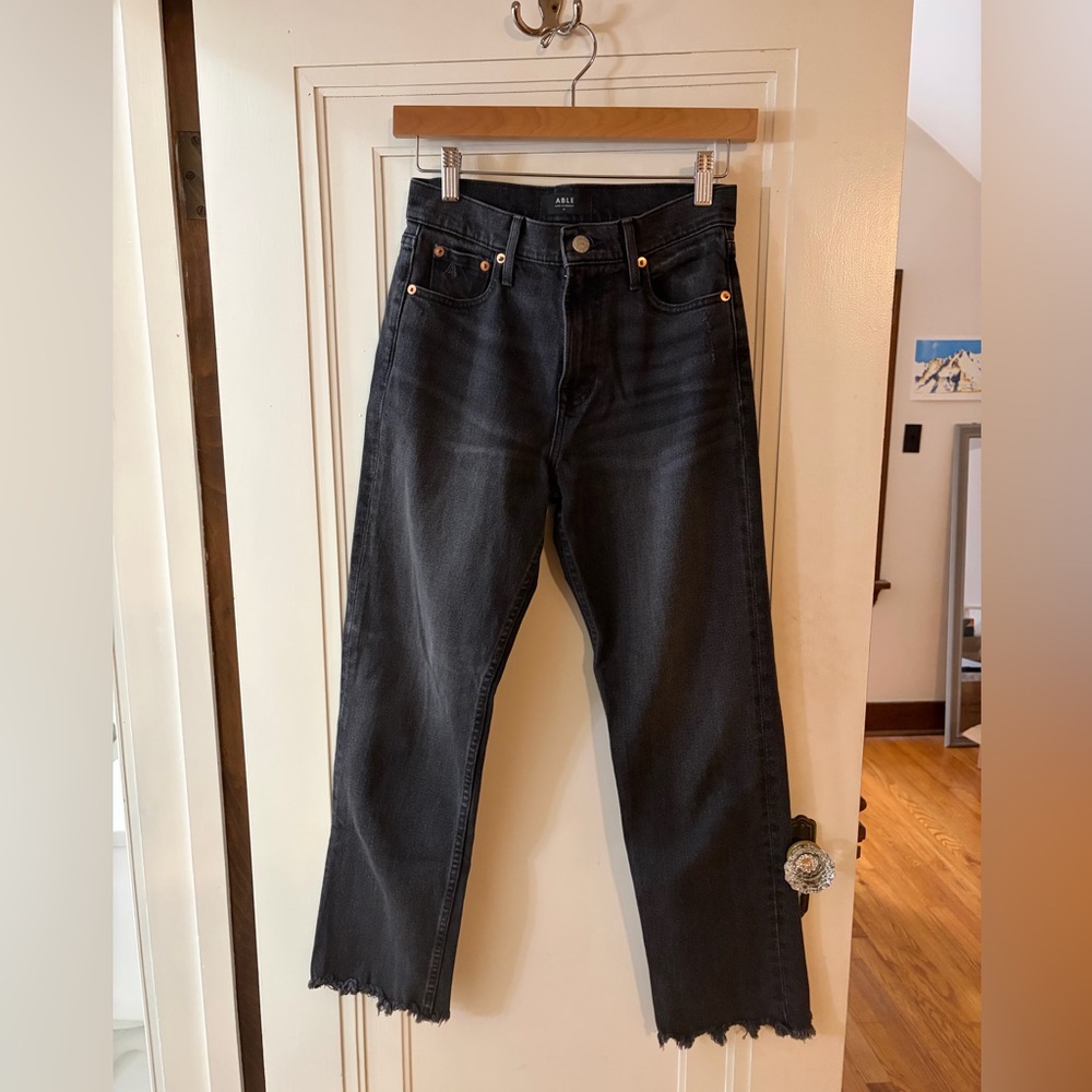 Able Women's Black Ankle Jeans